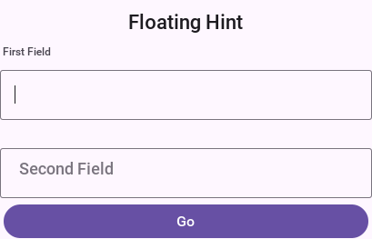 Floating hint